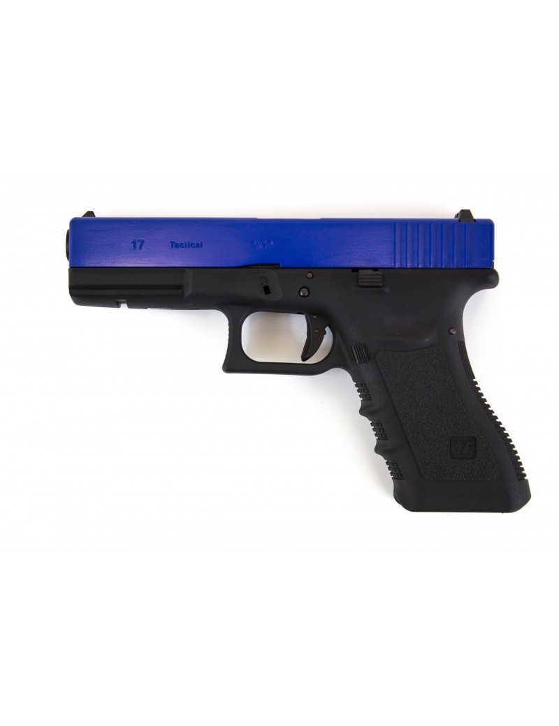 WE EU17 G17 Gen3 Two-Tone Blue Gas Blowback Pistol