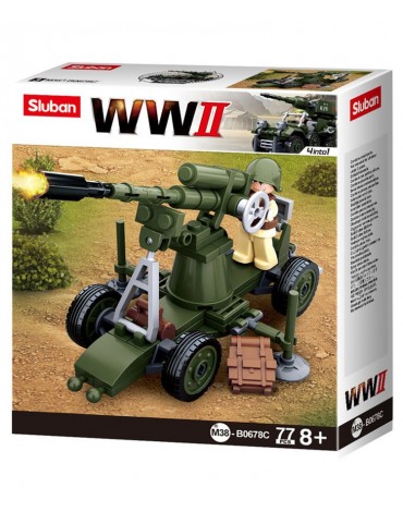 Sluban WWII Flak Gun - B0678C
