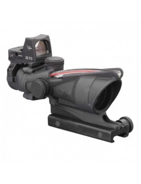 Airsoft ACOG 4x32 Fibre Illuminated with RMR