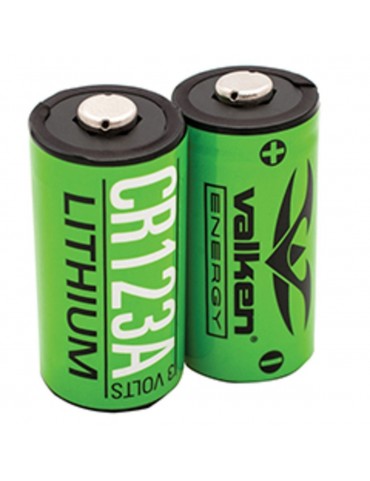 Valken Lithium 3V CR123A Battery - 2 Pack