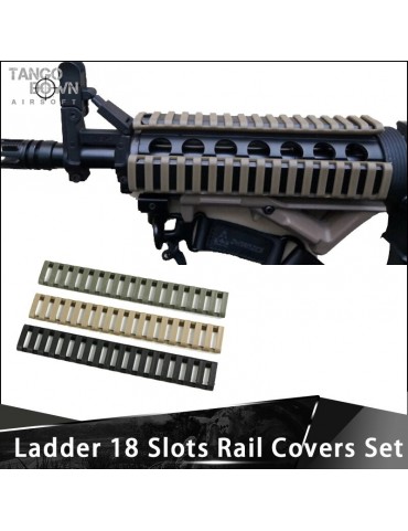 Ladder Type RIS Rail 6.5'' 18 Slot 4pc Panel Set