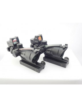 Airsoft ACOG 4x32 Fibre Illuminated with RMR