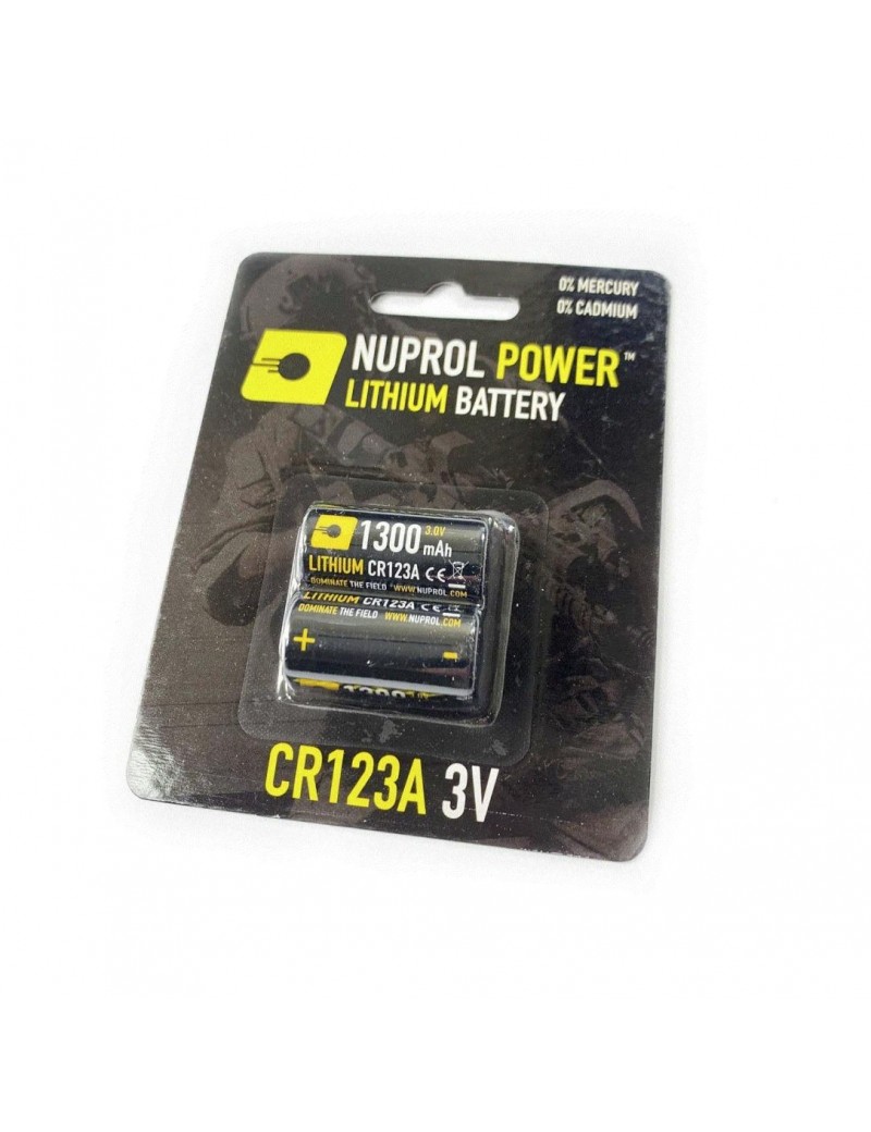 Nuprol CR123A 3V Battery Twin Pack