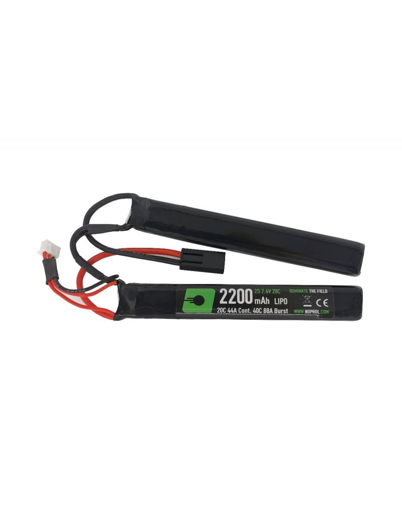 Nuprol Power 7.4v 2200mAh Crane Stock LiPo Battery