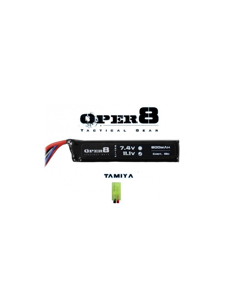 Oper8 11.1v 900mAh Mini LiPo Stick Battery