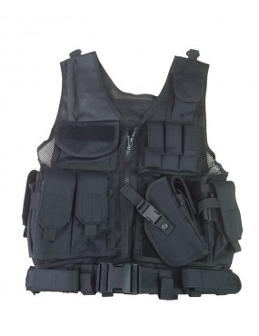 Kombat UK Cross Draw Tactical Vest - Black