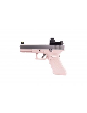 Raven EU17 Pink/Silver with BDS G17 GBB Airsoft Pistol