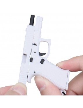 Nuprol EU Series Glock 17 Style Keyring - White