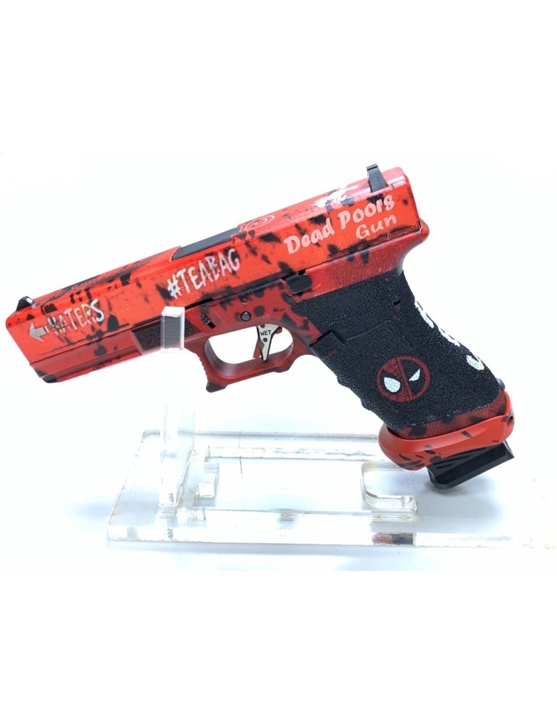 Ascend Deadpool Glock 17 GBB Airsoft Pistol with WE Force Trigger