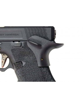 WE Force Series G17 GBB Airsoft Pistol - Black, Gold Barrel