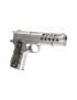 WE 1911 Hex Cut Full Metal GBB Airsoft Pistol - Silver