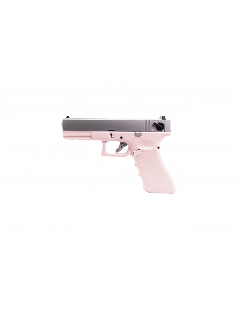 Raven EU18 G18C Pink & Silver GBB Airsoft Pistol