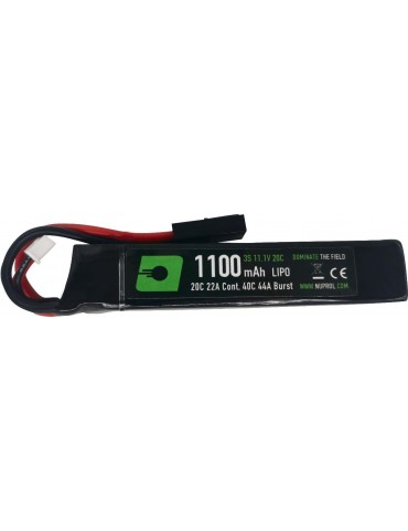 Nuprol 11.1v 1100mAh 20C Lipo Stick Battery