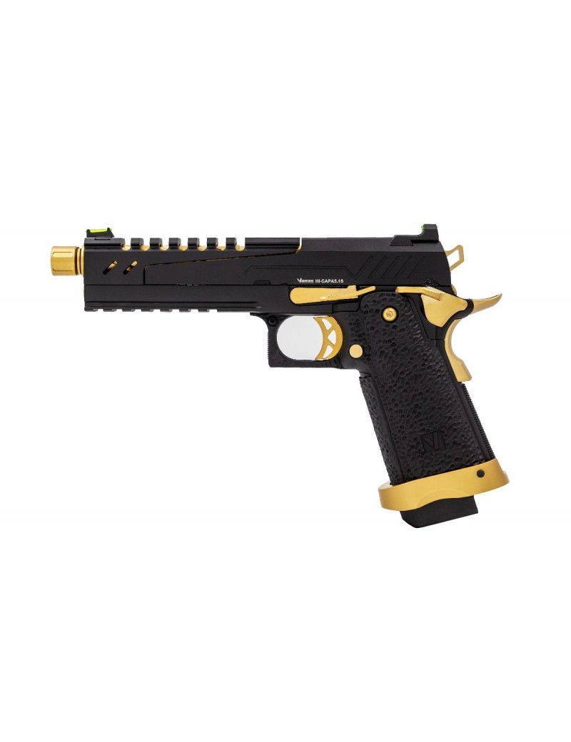 Vorsk Hi-Capa 5.1 Gold Match Split Slide GBB Airsoft Pistol