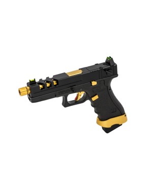 VORSK EU18 G18 Vented Slide Airsoft Pistol - Gold Match
