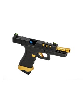 VORSK EU18 G18 Vented Slide Airsoft Pistol - Gold Match