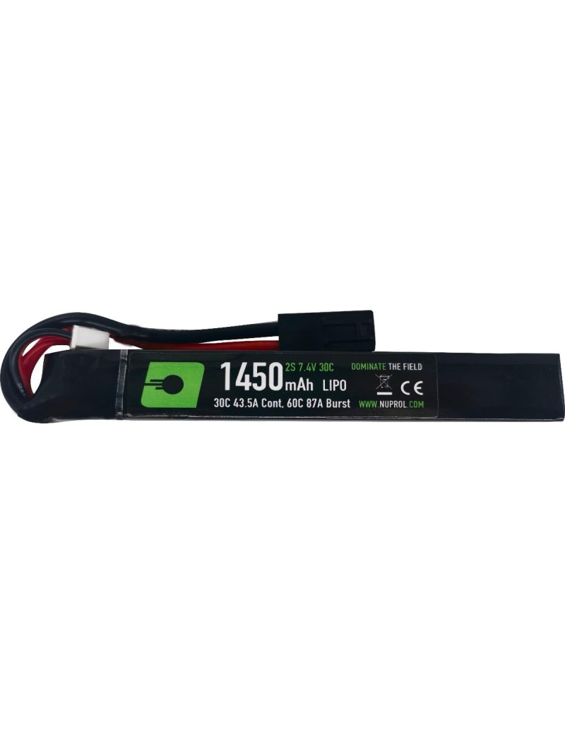 Nuprol Power 7.4v 1450mAh 30C LiPo Stick Battery