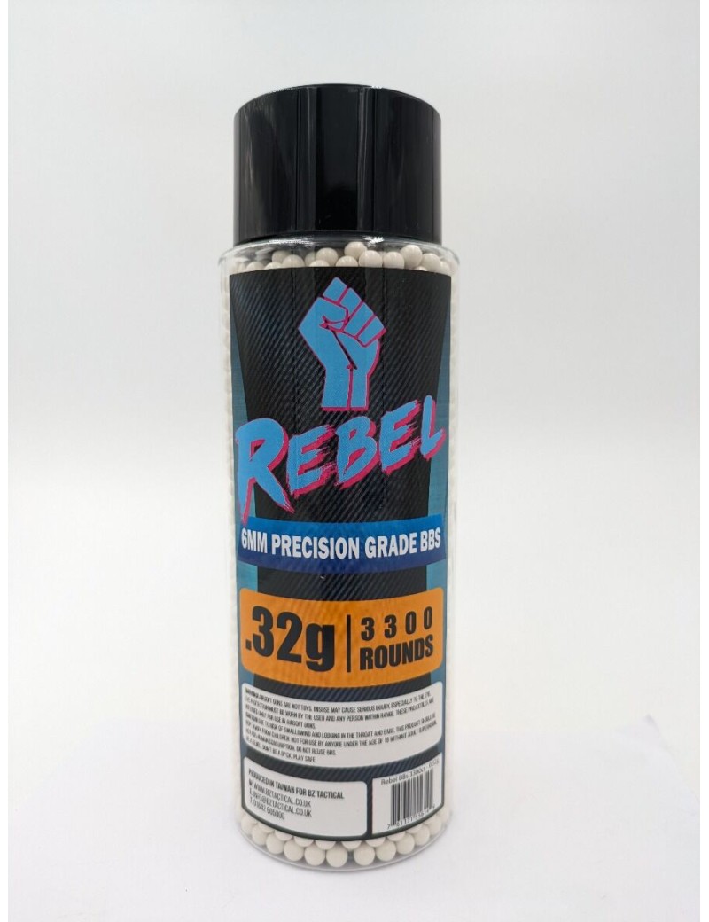 Rebel Precision 0.32g 6mm Airsoft BBs 3300rnd Bottle