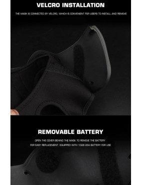 Cyberpunk Lower Face Mask LED Illuminated