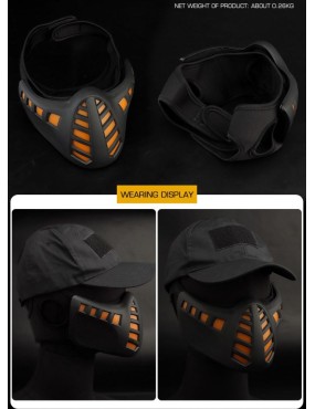 Cyberpunk Lower Face Mask LED Illuminated