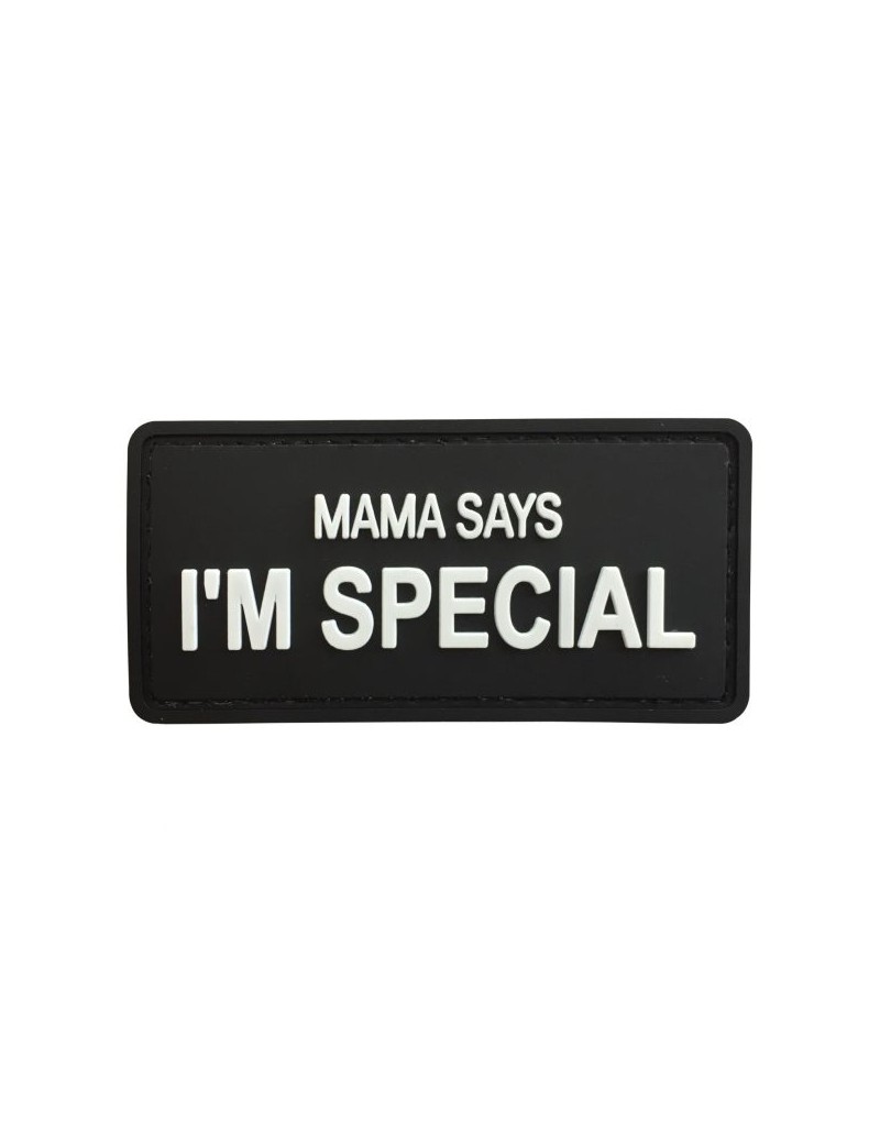 TPB Mama Says I'm Special Black PVC Patch