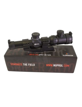 Nuprol Optics 1.25-5x26 IR LPVO Marksman Scope - Black