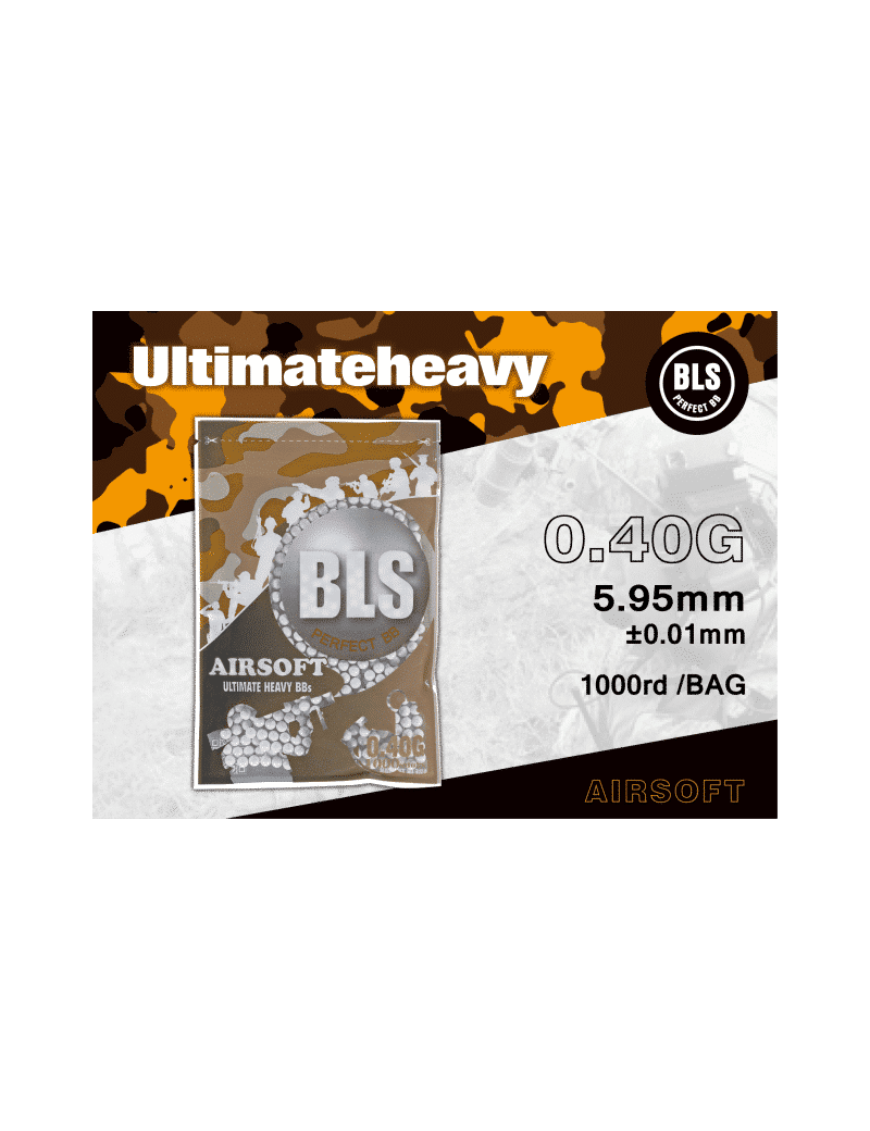 BLS Ultimate 0.40g Biodegradable BBs x 1000 Round Pouch