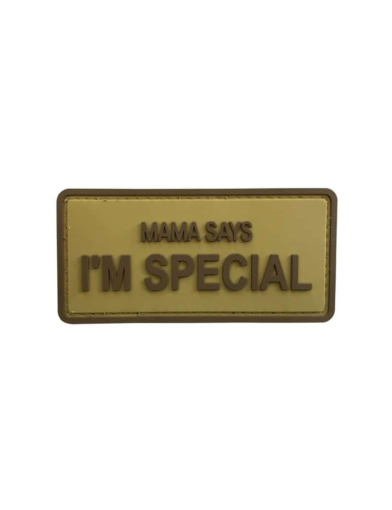 TPB Mama Says I'm Special PVC Patch in Tan