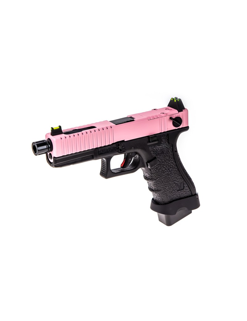 Vorsk EU18 Tactical Two Tone Black/Pink GBB Airsoft Pistol