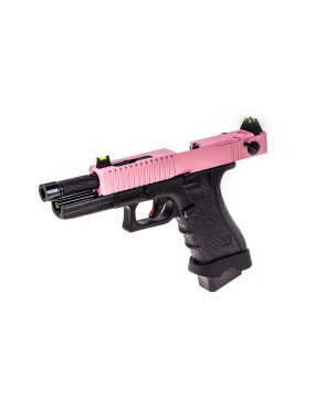 Vorsk EU18 Tactical Two Tone Black/Pink GBB Airsoft Pistol