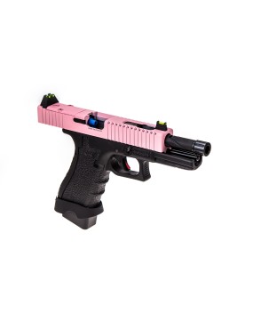 Vorsk EU18 Tactical Two Tone Black/Pink GBB Airsoft Pistol