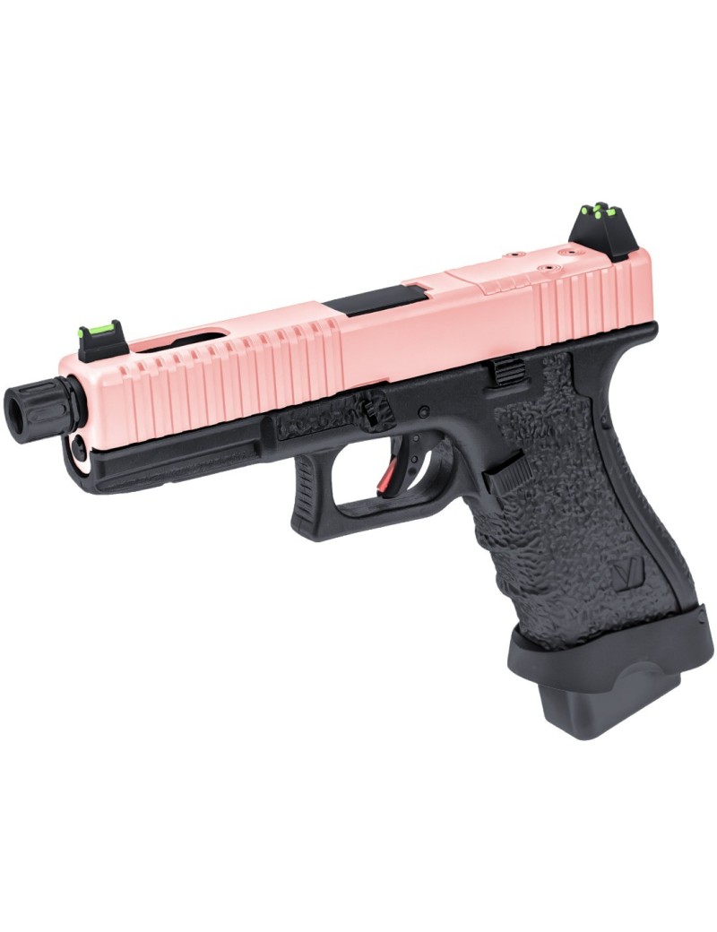 Vorsk EU17 Tactical Two Tone Black/Pink GBB Airsoft Pistol