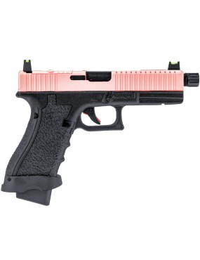 Vorsk EU17 Tactical Two Tone Black/Pink GBB Airsoft Pistol