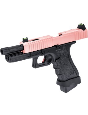 Vorsk EU17 Tactical Two Tone Black/Pink GBB Airsoft Pistol