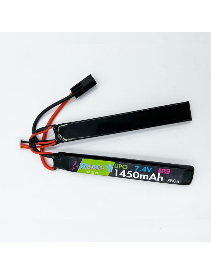 Rebel Precision 7.4v 1450mAh 30C LiPo Nunchuck Battery