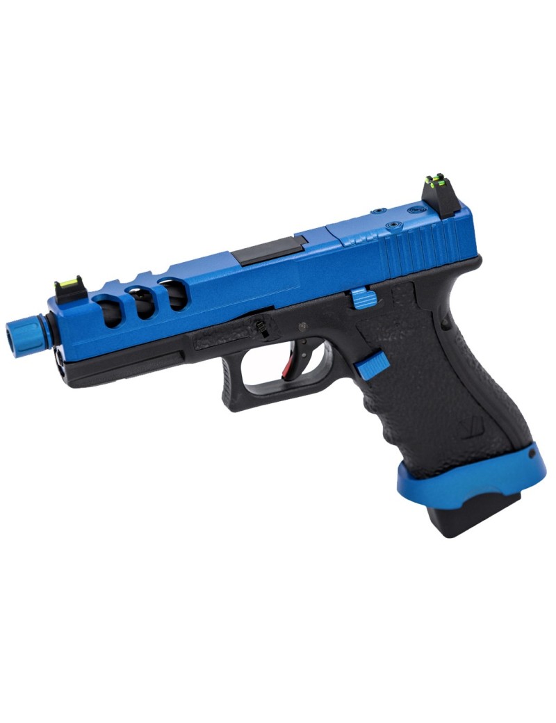 Vorsk EU17 Black with Blue Vented Slide