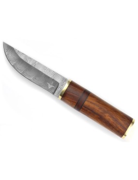 Njord Petri Forged Damascus Steel Puukko Knife