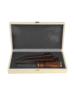 Njord Petri Forged Damascus Steel Puukko Knife