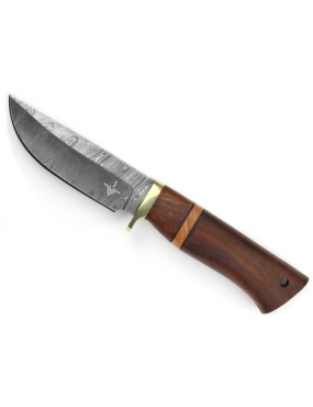 Njord Branda Forged Damascus Steel Hunter Knife