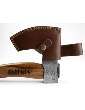 Njord Vidar Forged Damascus Steel Medium Viking Axe