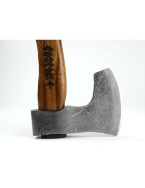 Njord Vidar Forged Damascus Steel Medium Viking Axe