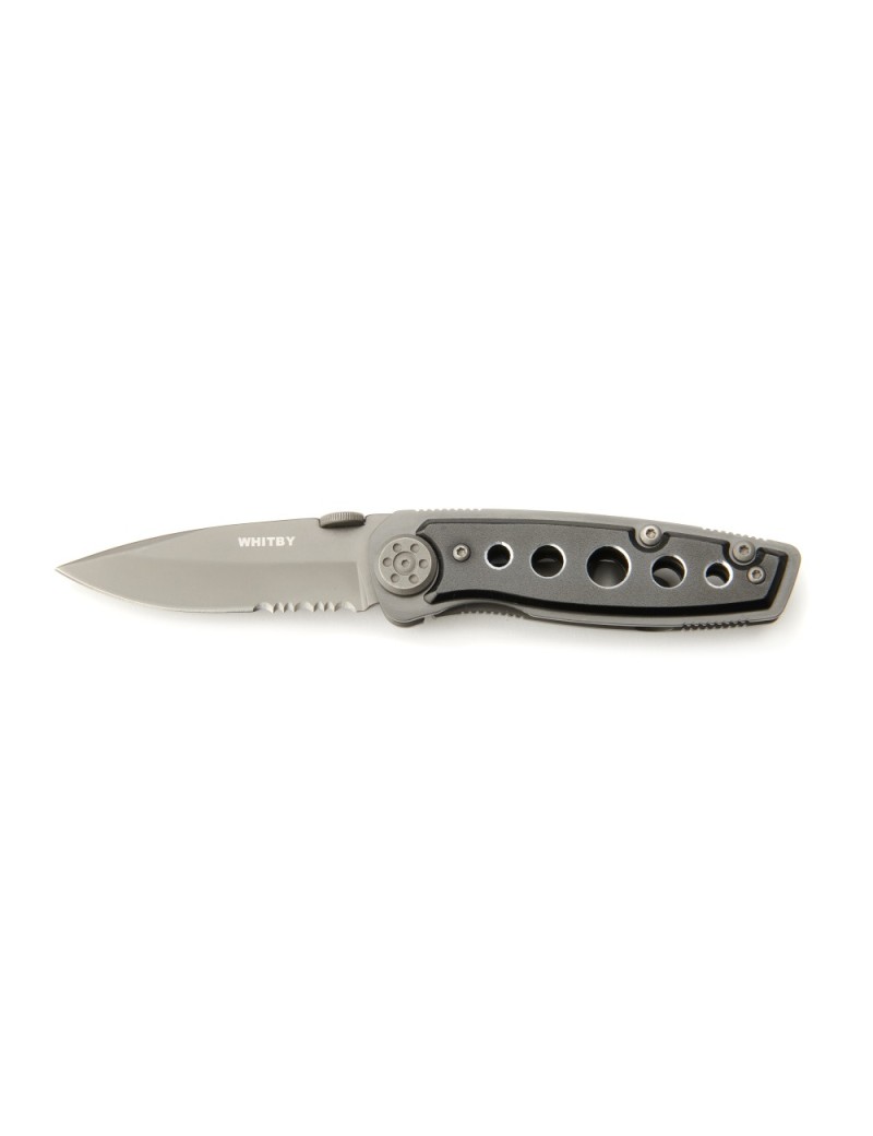 Whitby 2.5" Black Gun Metal Lock Knife