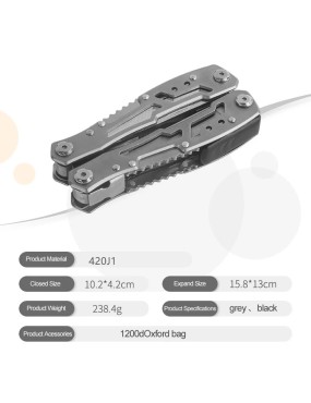 TD Folding Pocket Pliers Multitool