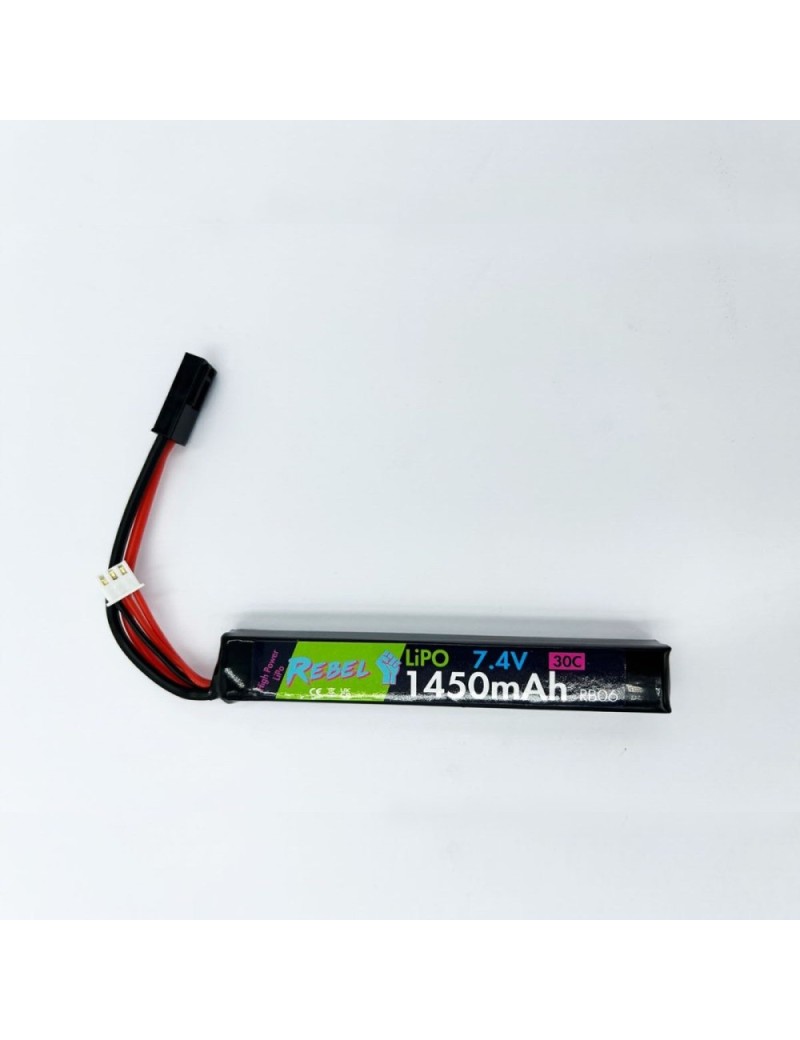 Rebel Precision 7.4v 1450mAh 30C LiPo Deans Stick Battery