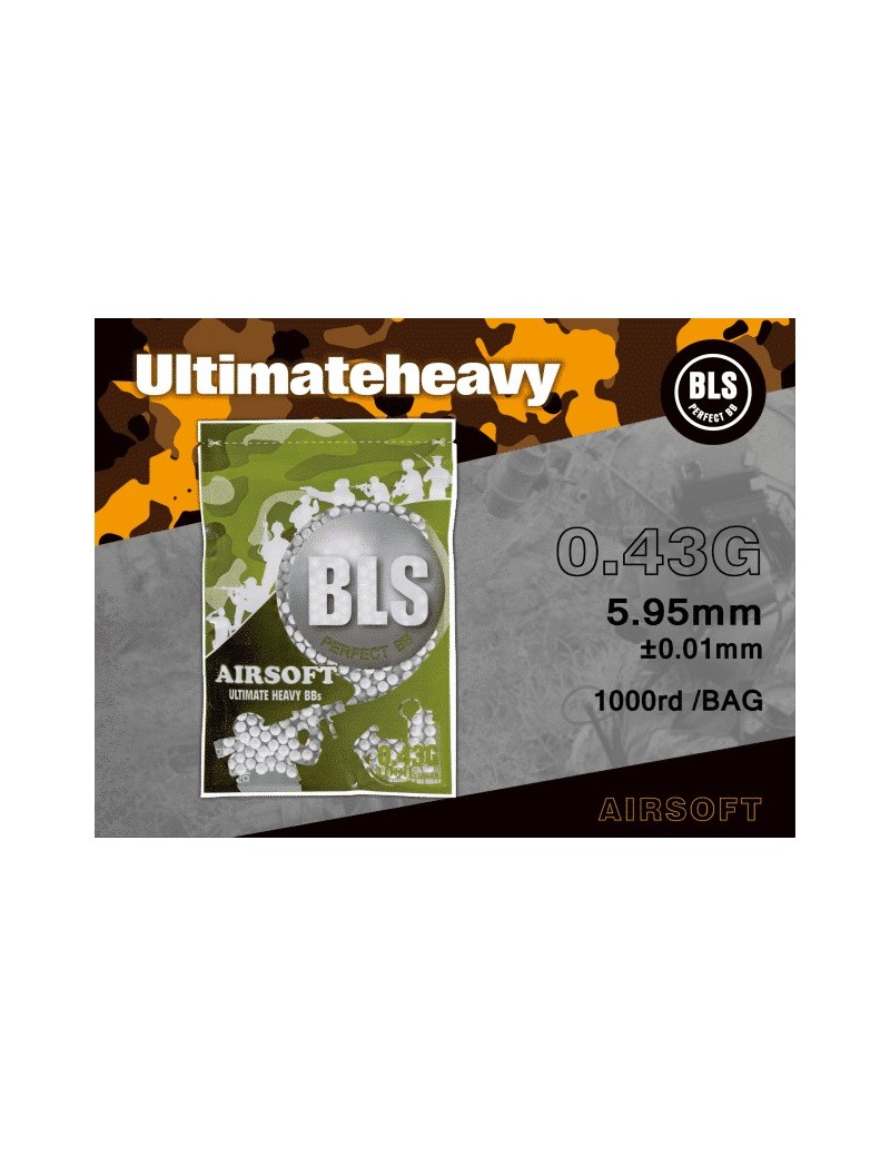 BLS Ultimate 0.43g Biodegradable BBs in 1000 Round Pouch