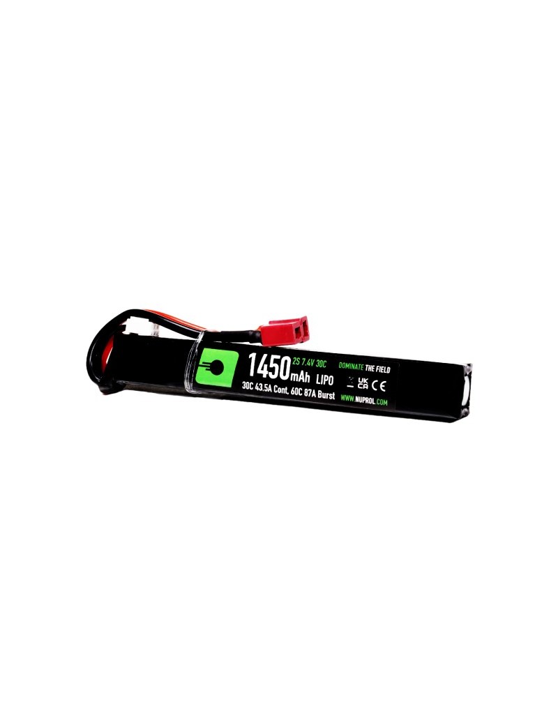 Nuprol Power 7.4v 1450mAh 30C LiPo Stick Deans Battery