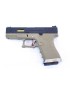 WE EU19 G19 E-Force GBB - Black, Tan with Gold Barrel