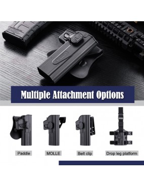 Amomax Paddle Holster For G17/18 Pistols - OD