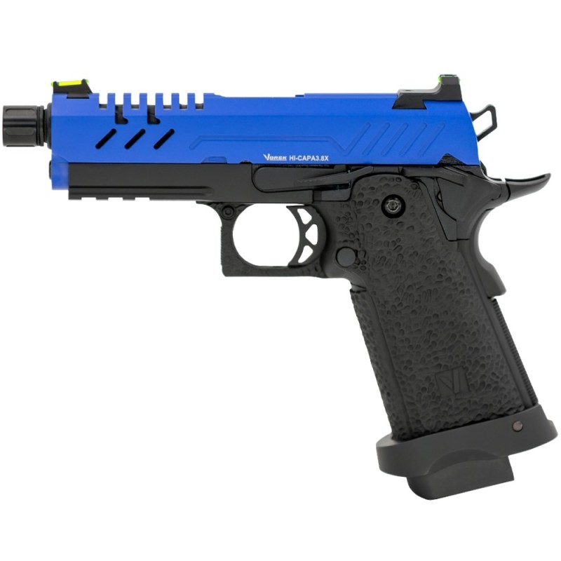 Vorsk Hi-Capa 3.8 Two Tone Blue/Black GBB Airsoft Pistol