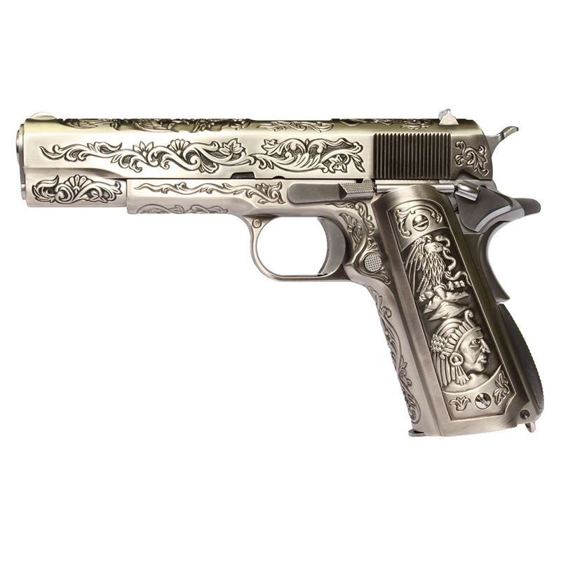 WE 1911 Engraved Mehico Druglord GBB Airsoft Pistol